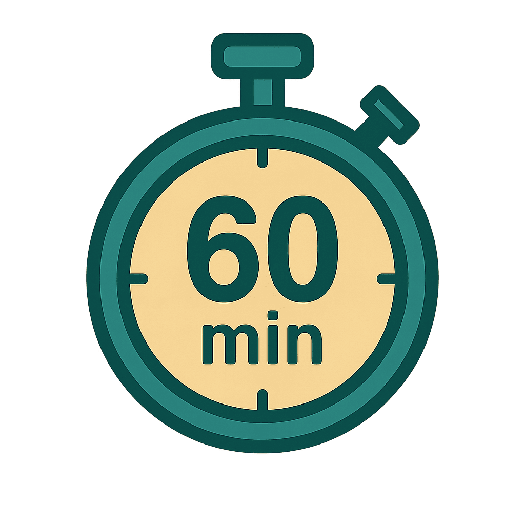 Duración 60 minutos